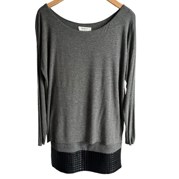 Bailey 44 Layered Tunic Dress Womens Small Grey/Black Long Sleeve Layered - Picture 1 of 5